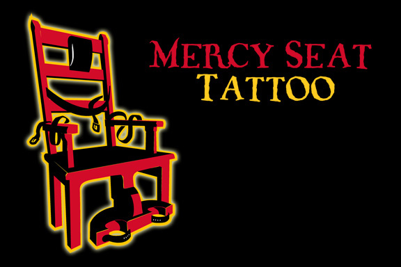 the Mercy Seat Kansas CityTattoo Parlor front door page